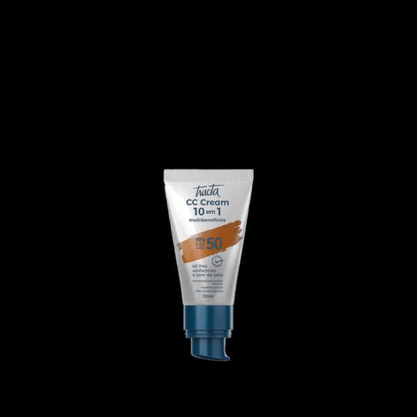 Encontraproduto.com.br - Tracta 10 em 1 Multibenefícios FPS50 - CC Cream 30ml - Tcream 05