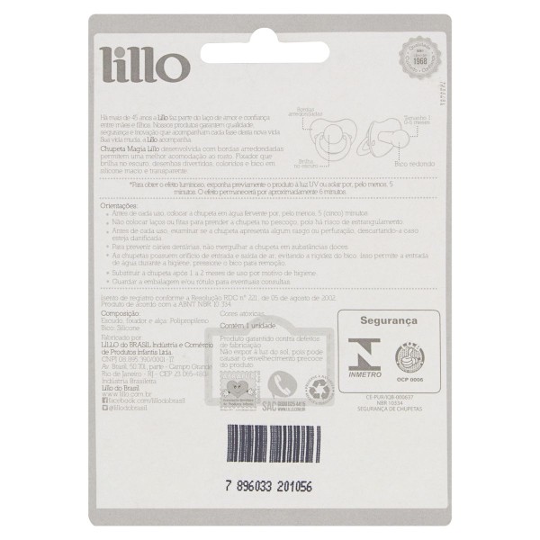 Encontraproduto.com.br - Chup.Lillo Magia Baby Tam 1 Azul