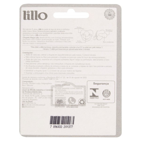 Encontraproduto.com.br - Lillo Chupeta Star Bico Tradicional Nº 2 Cor Azul