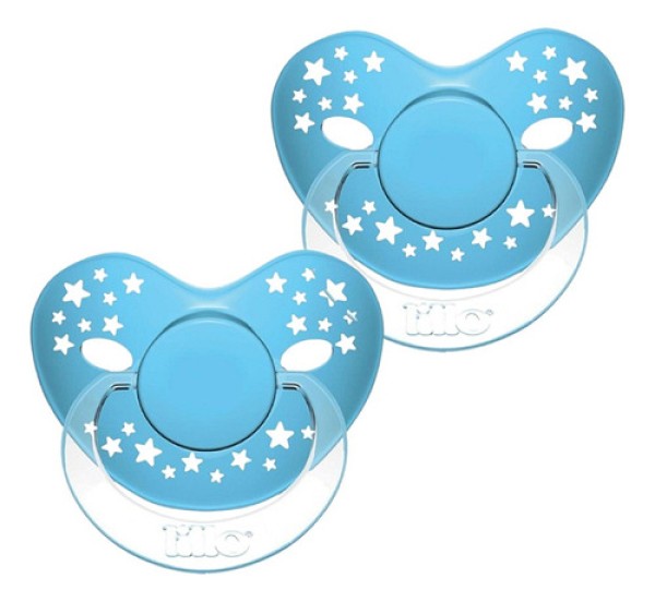 Encontraproduto.com.br - Lillo Chupeta Star Bico Tradicional Nº 2 Cor Azul