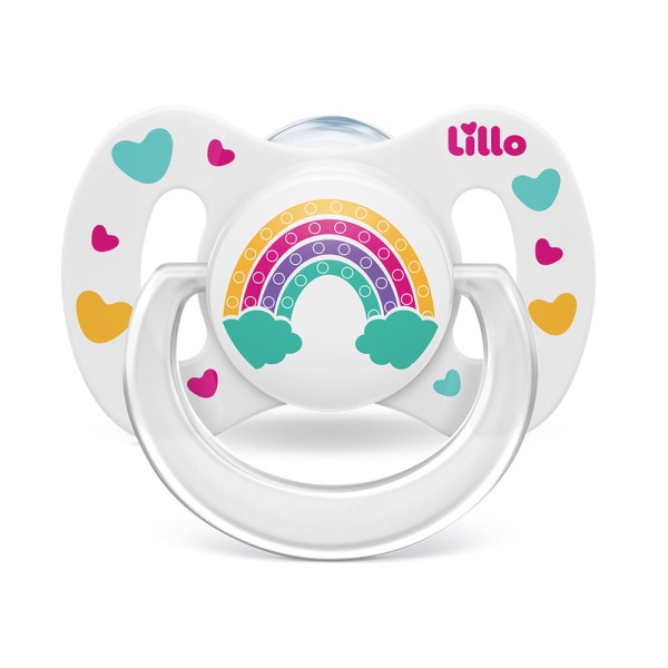 Encontraproduto.com.br - Kit Chupeta Ortodôntica Lillo Dia e Noite Tam 2 Lilás 2 Unidades