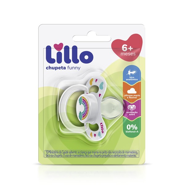 Encontraproduto.com.br - Chupeta Lillo Funny Tamanho 2 Ortodontica Girl