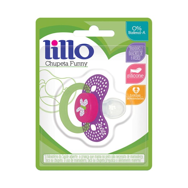Encontraproduto.com.br - Chupeta Lillo Funny Tamanho 2 Ortodontica Girl