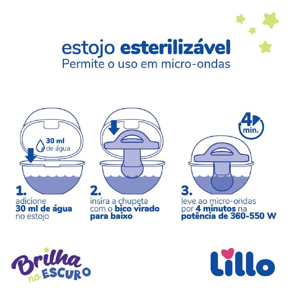 Encontraproduto.com.br - CHUP LILLO REF:633021 SOFT CALMING 2UND  0-6M AZUL