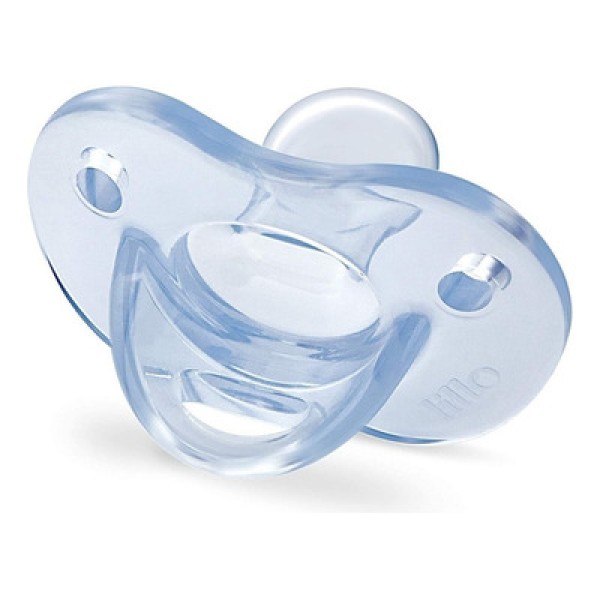 Chupeta Lillo Soft Calming 100% Silicone com Bico Simétrico Tamanho 1 Cor Azul
