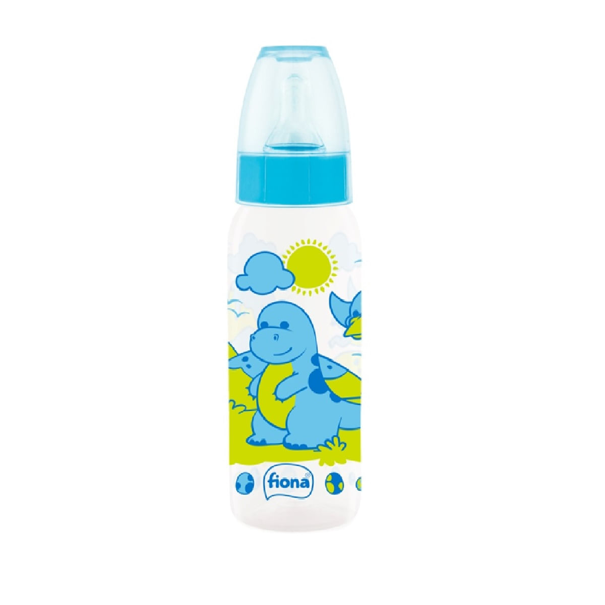 Encontraproduto.com.br - FIONA MAMADEIRA FIONA DESENHOS BICO UNIVERSAL COR AZUL 240ML REF 820620 240 ML x 1