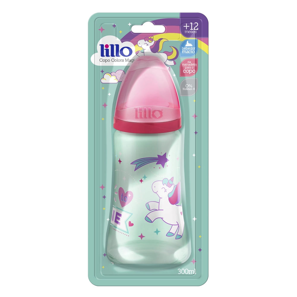 Encontraproduto.com.br - Copo Colors Lillo Magia Bebedor Em Tpe Menina