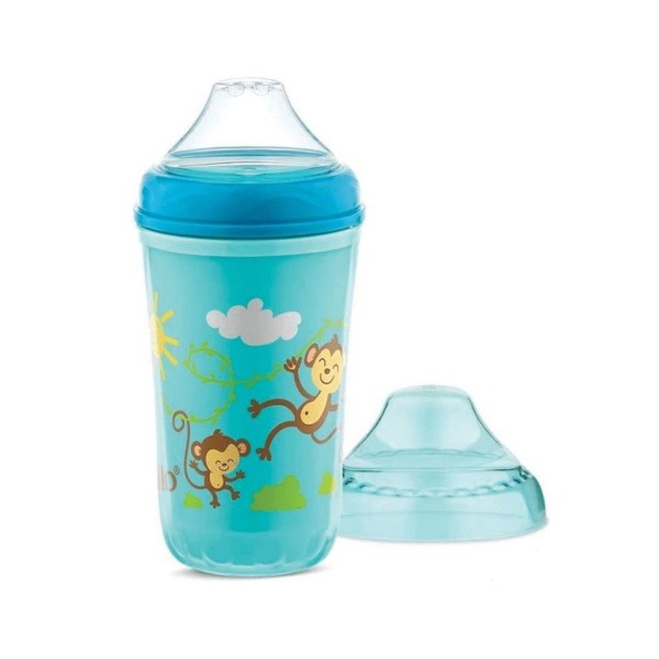 Encontraproduto.com.br - Copo Lillo 240ml Aprendiz Bebedor Silicone Menino
