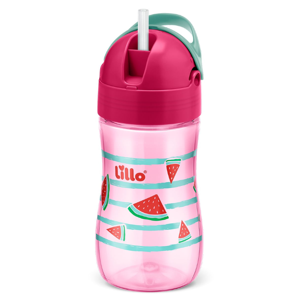 Encontraproduto.com.br - Copo Lillo Evolution com Canudo Rosa 300ml