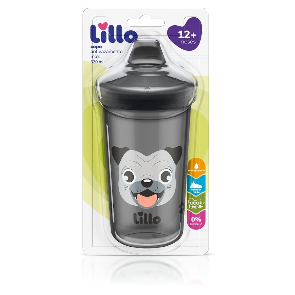 Encontraproduto.com.br - Copo Lillo Antivazamento Max Funny Cachorro 320ml