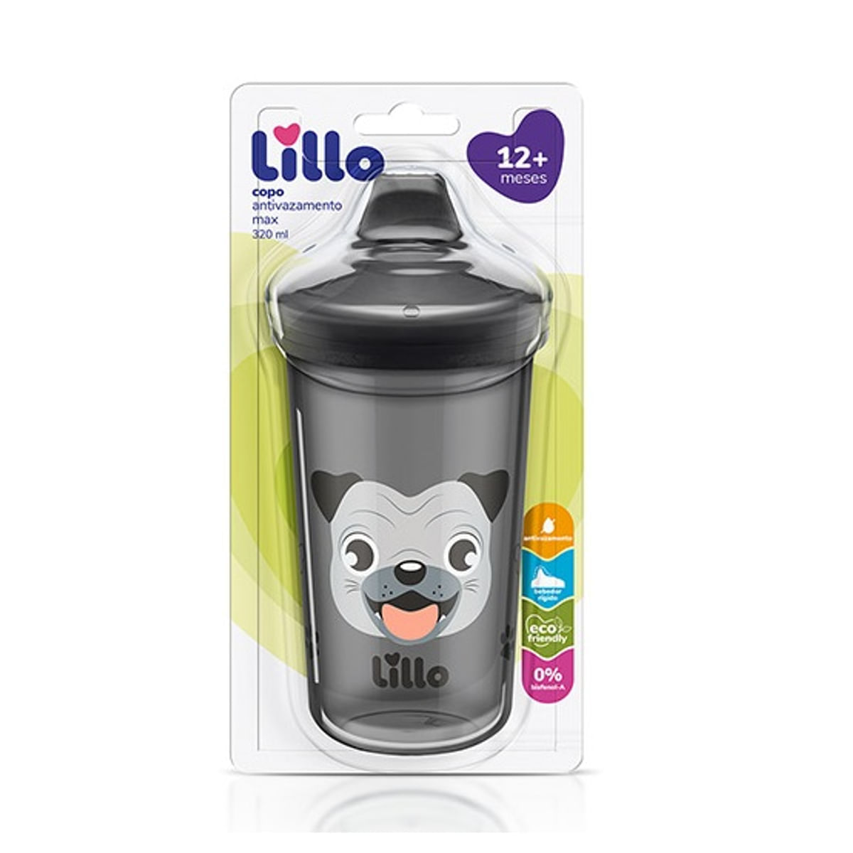 Encontraproduto.com.br - Copo Lillo Antivazamento Max Funny Cachorro 320ml