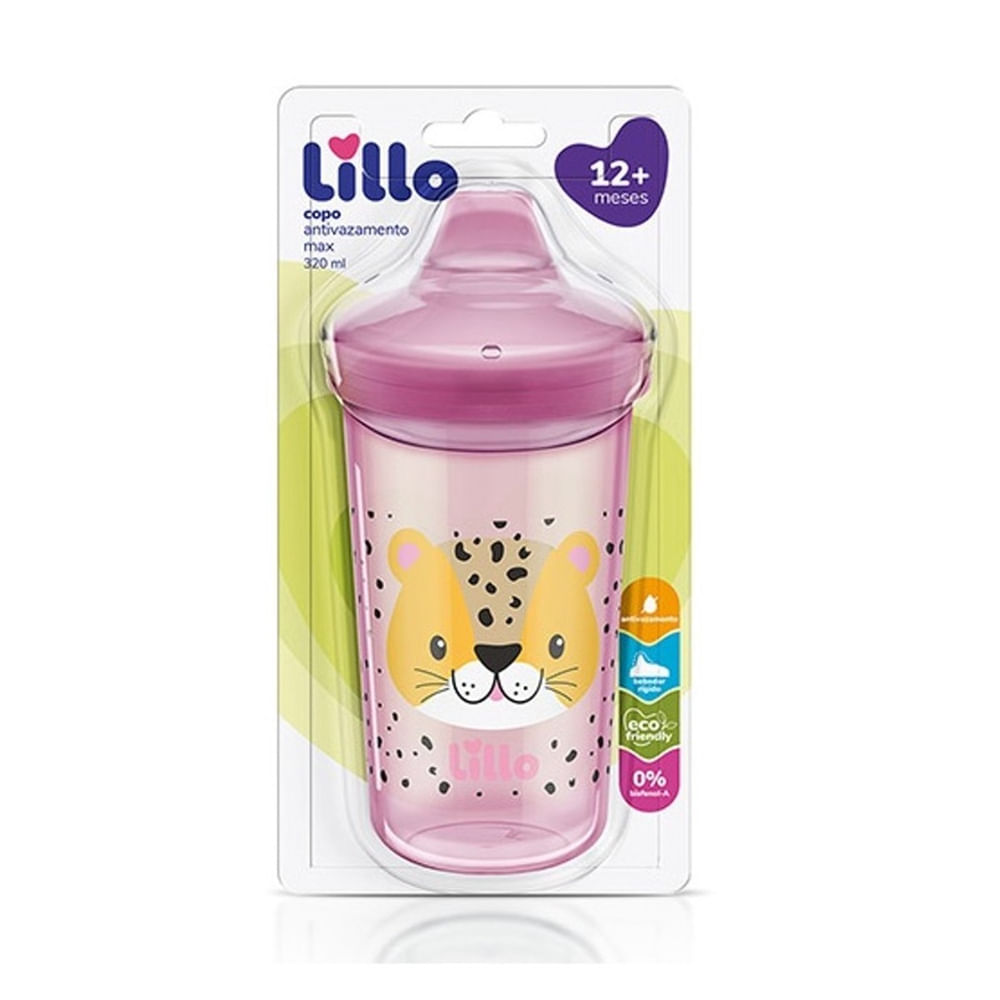 Encontraproduto.com.br - Copo Lillo Antivazamento Max Funny Onca 320ml