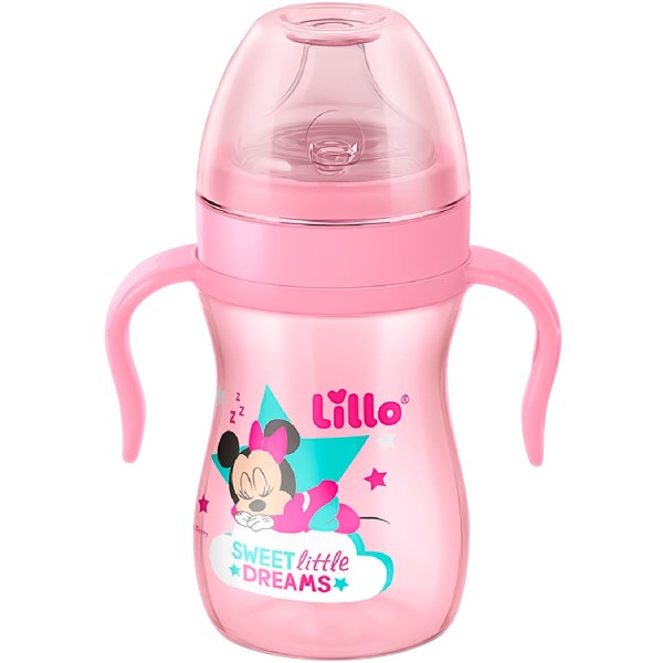 Encontraproduto.com.br - Copo Aprendizado Lillo Com Alça Evolution Minnie Mickey 240ml