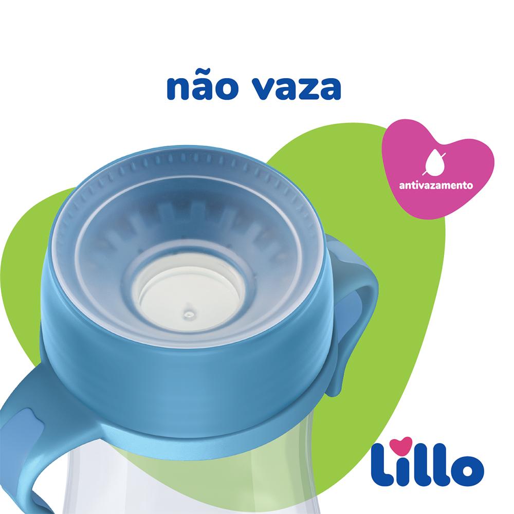 Encontraproduto.com.br - Copo Treinamento 360º Com Alça Azul 240ml - Lillo