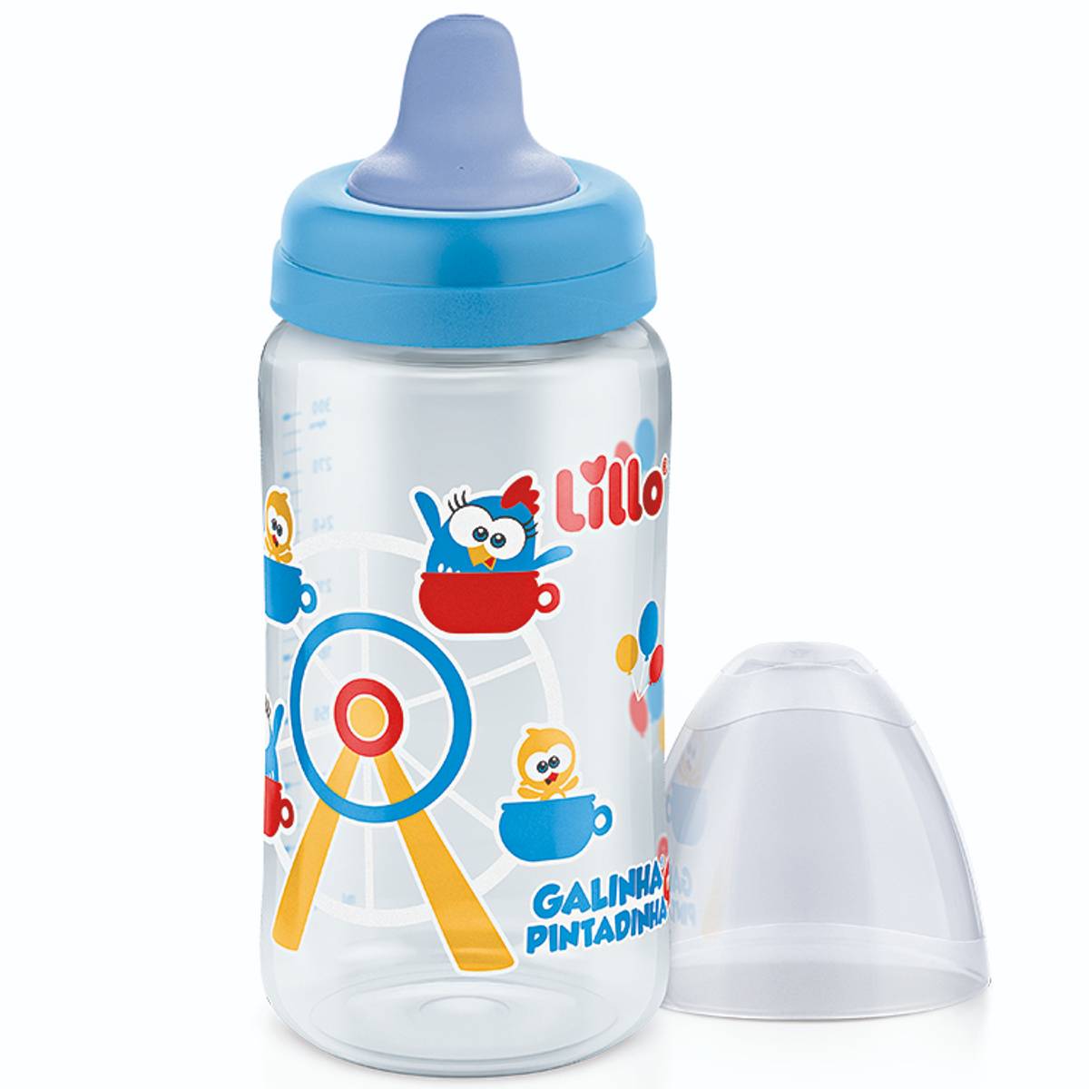 Encontraproduto.com.br - Copo Lillo Galinha Pintadinha Mini Bebedor Macio 12+ Meses 300ml