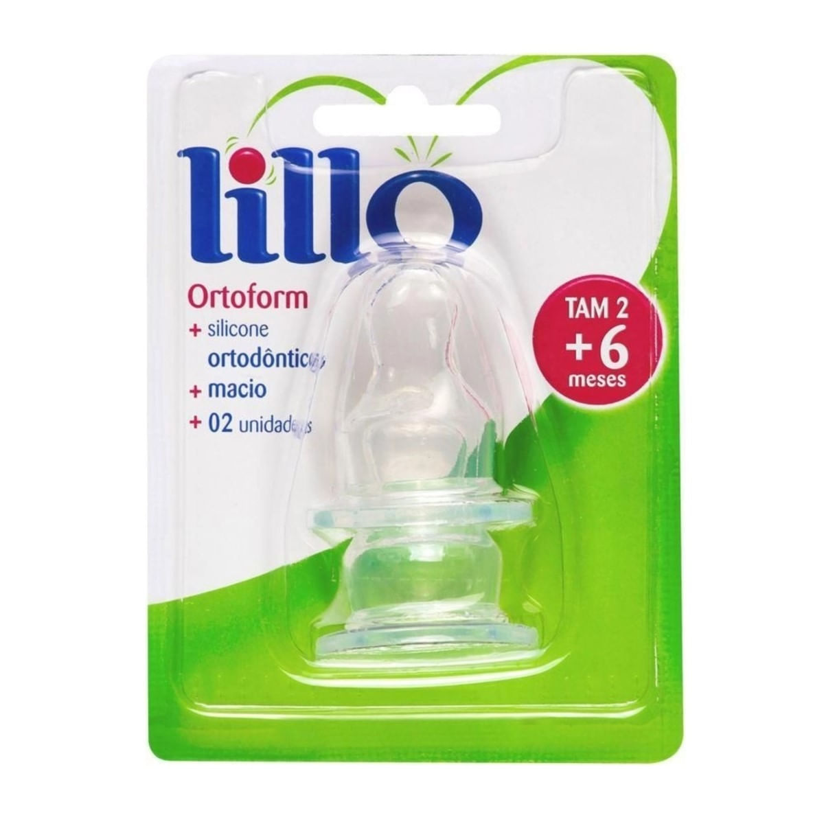 Encontraproduto.com.br - Bico Para Mamadeira Lillo Silicone Ortodôntico com 2 Tam 2