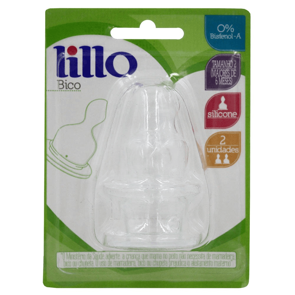 Encontraproduto.com.br - Bico Para Mamadeira Lillo Silicone Ortodôntico com 2 Tam 2