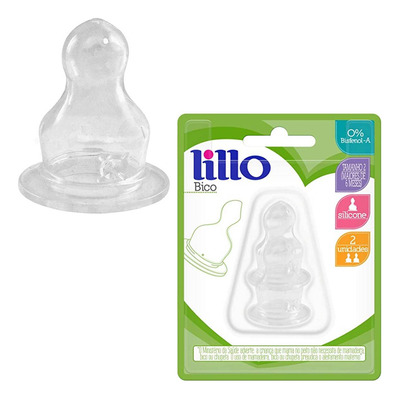 Encontraproduto.com.br - Bico Para Mamadeira Lillo Silicone Ortodôntico com 2 Tam 2