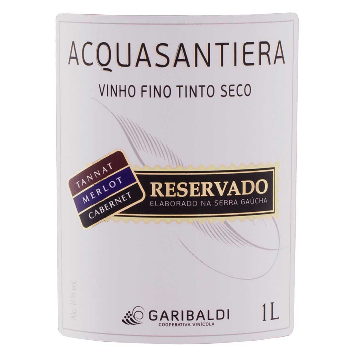 Encontraproduto.com.br - Vinho Acquasantiera Reservado Tinto Seco 1l