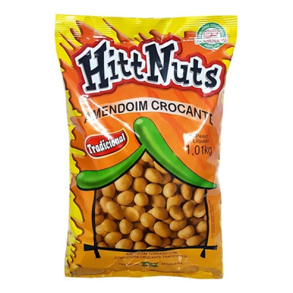 Encontraproduto.com.br - Amendoim Hitt Nuts Natural Pacote com 1,010kg