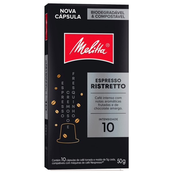 Encontraproduto.com.br - Cápsula de café Melitta Ristretto 10 un