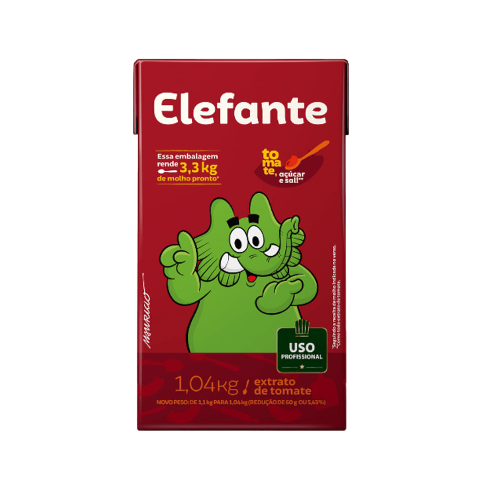 Encontraproduto.com.br - Extrato de Tomate Elefante TP com 1,04kg