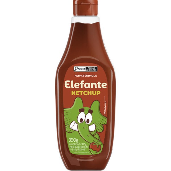 Encontraproduto.com.br - Ketchup Elefante Squeeze Frasco com 350g