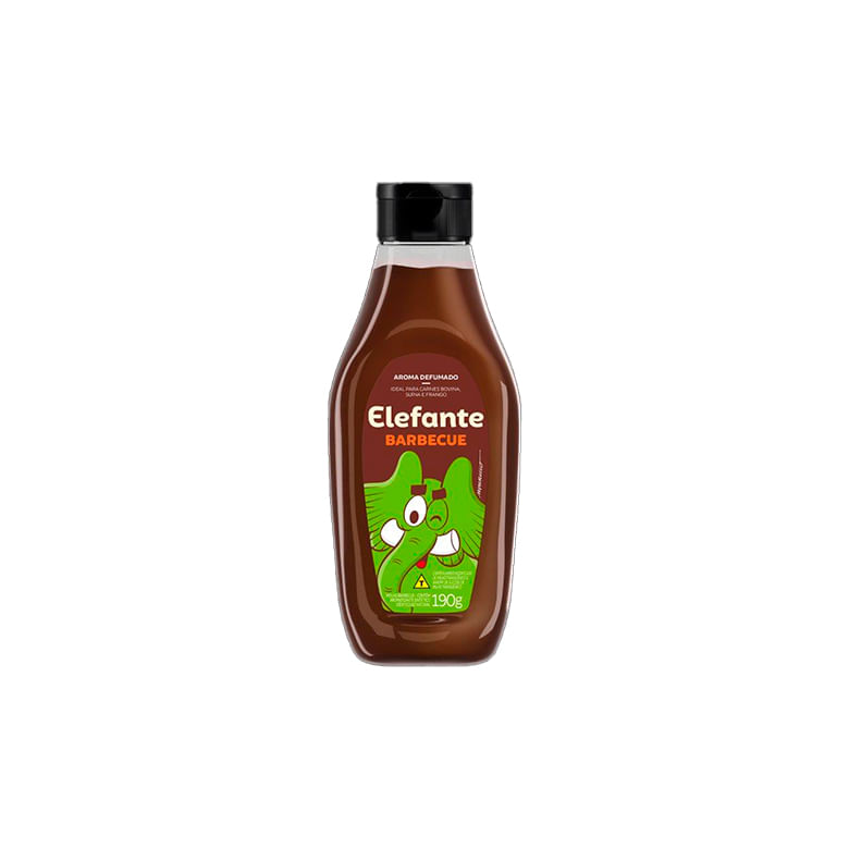 Encontraproduto.com.br - Molho Barbecue Elefante Frasco com 190g