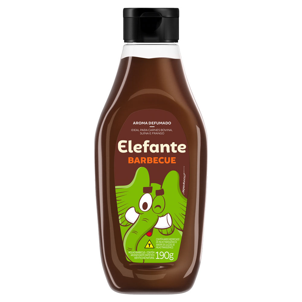 Encontraproduto.com.br - Molho Barbecue Elefante Frasco com 190g