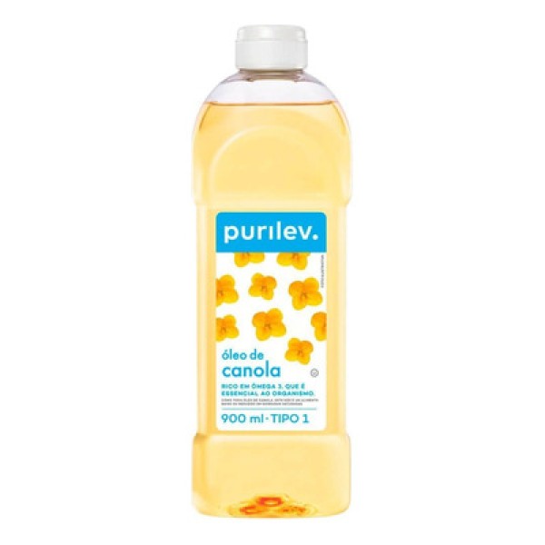 Encontraproduto.com.br - Óleo De Canola Purilev Pet 900ml