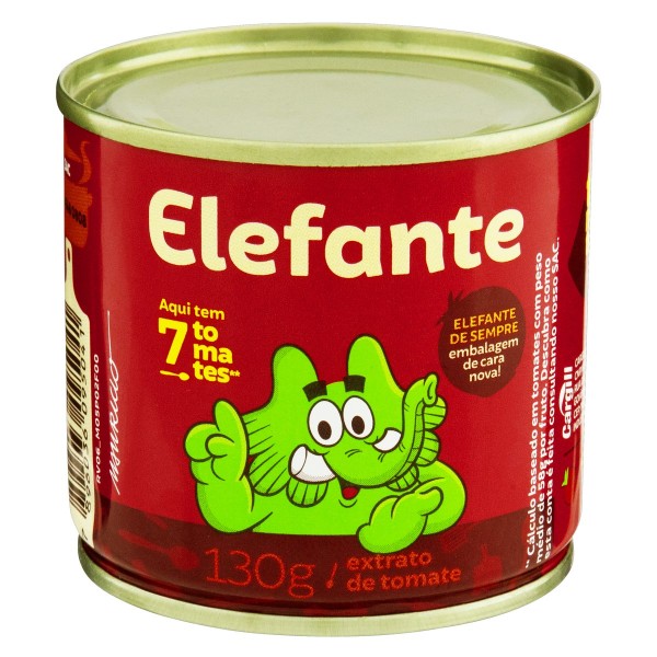 Encontraproduto.com.br - Extrato de Tomate Elefante Lata 130g