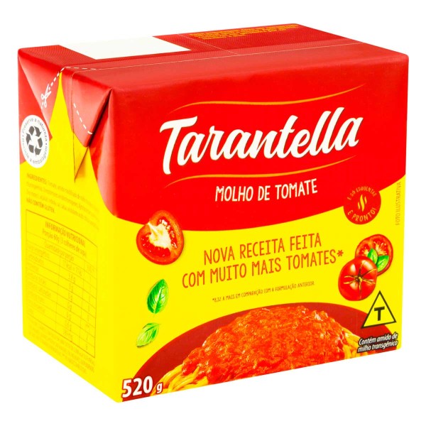 Encontraproduto.com.br - Molho de Tomate Tarantella Caixa 520g