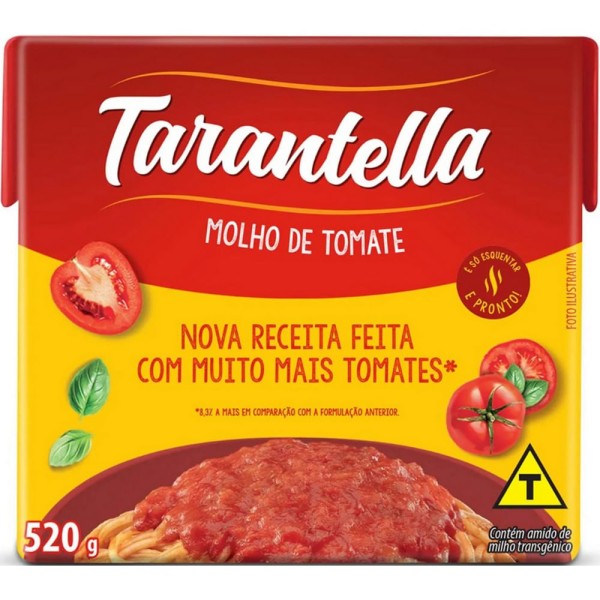 Encontraproduto.com.br - Molho de Tomate Tarantella Caixa 520g