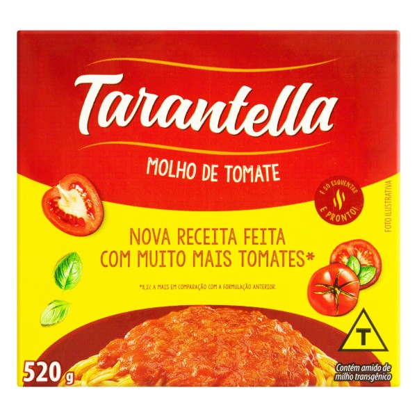 Encontraproduto.com.br - Molho de Tomate Tarantella Caixa 520g
