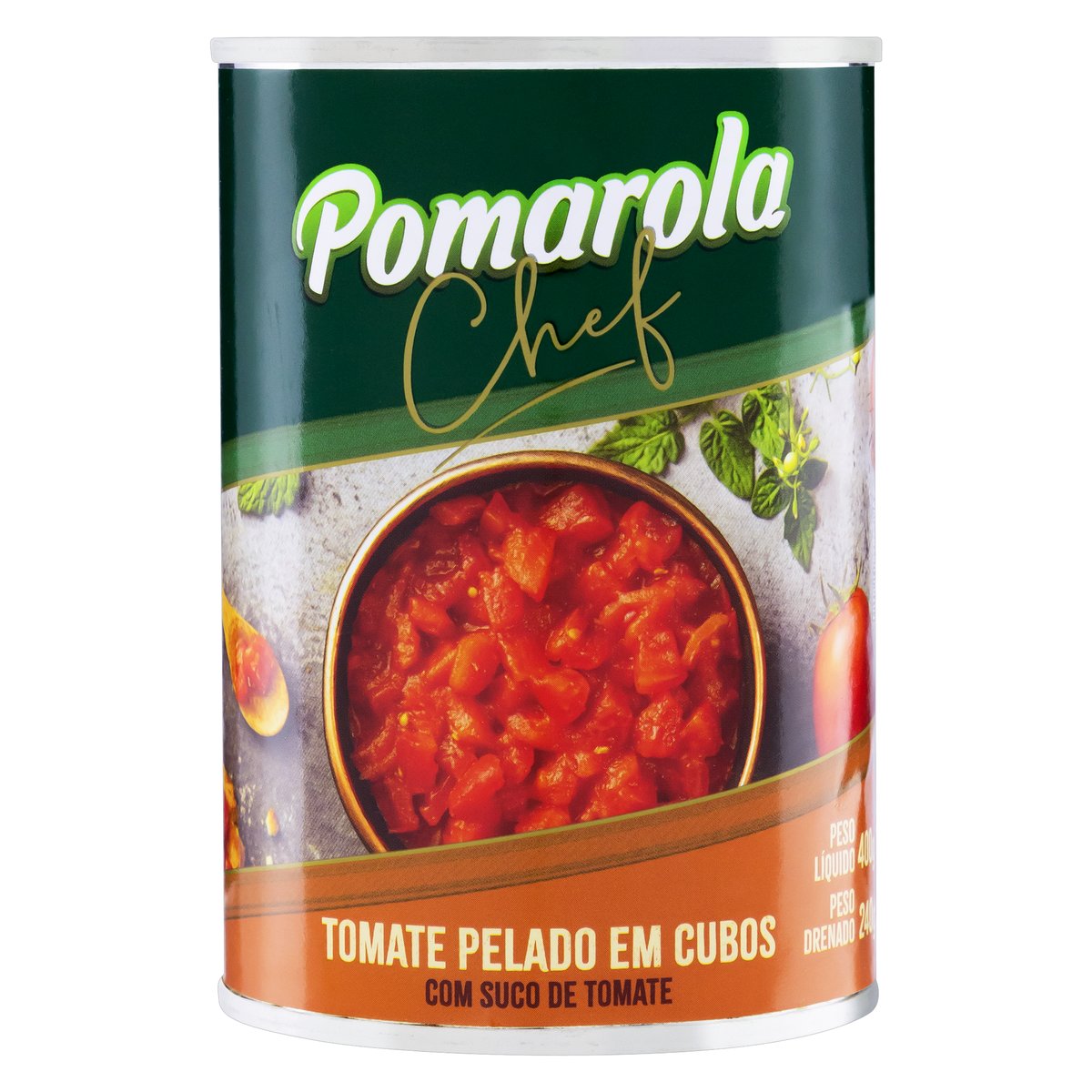 Encontraproduto.com.br - Tomate Pelado em Cubos Pomarola 400g