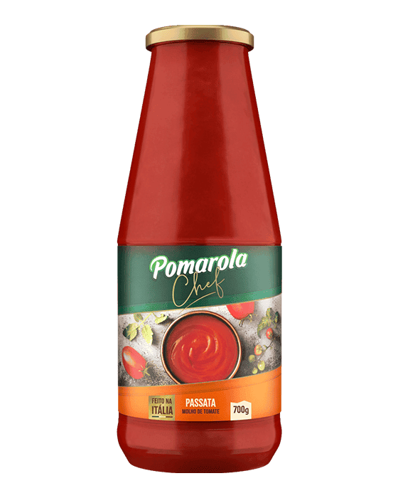 Encontraproduto.com.br - Molho de Tomate Pomarola Chef Passata Vidro com 700g