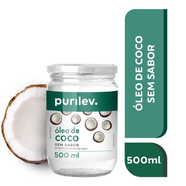Encontraproduto.com.br - Óleo de Coco Purilev sem Sabor Vidro 500ml