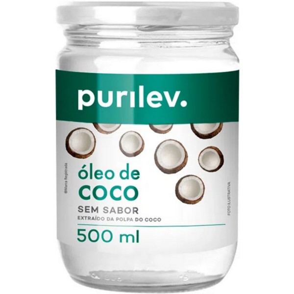 Encontraproduto.com.br - Óleo de Coco Purilev sem Sabor Vidro 500ml
