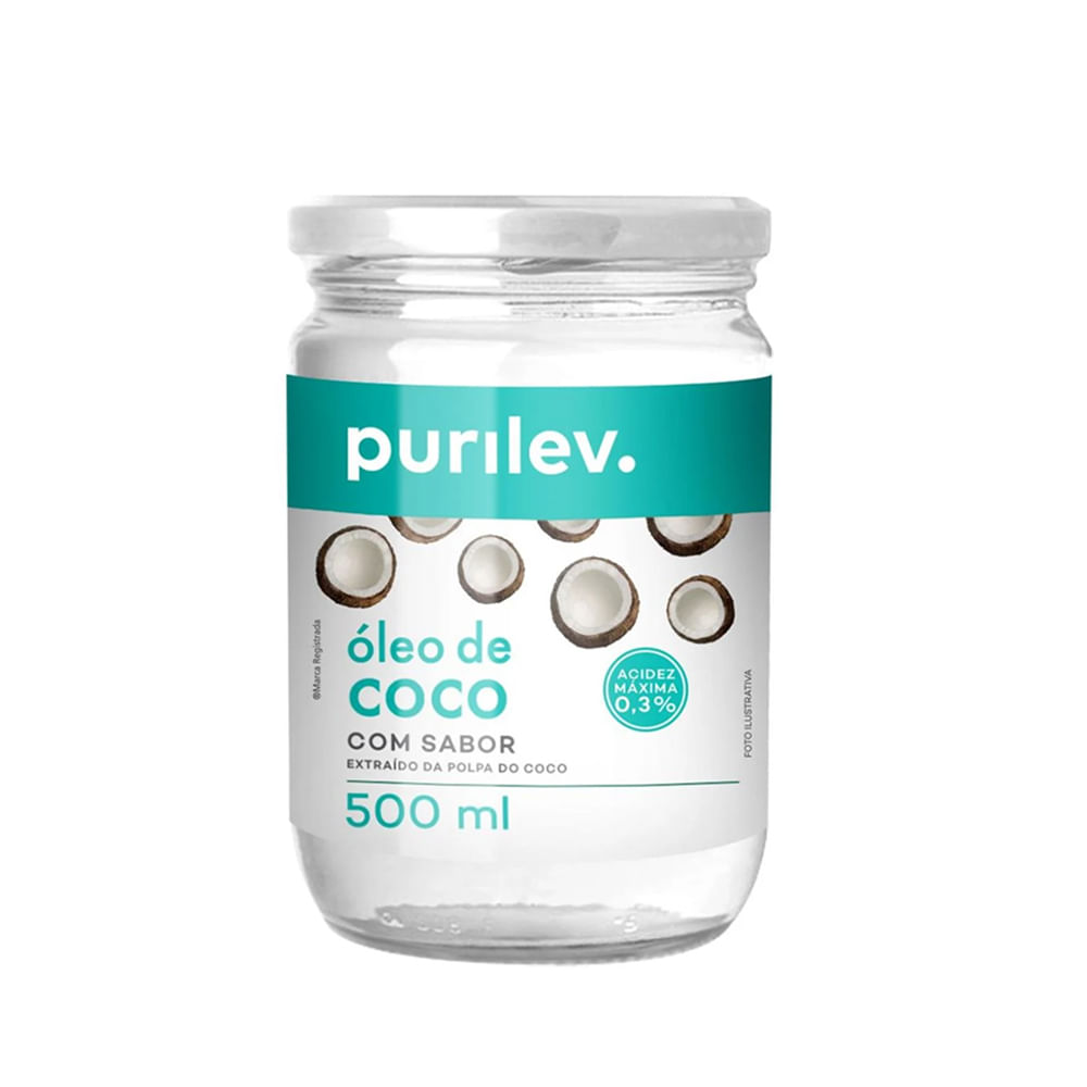 Encontraproduto.com.br - Óleo de Coco Purilev Com Sabor 500ml