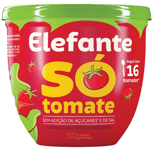 Encontraproduto.com.br - EXTRATO DE TOMATE ELEFANTE POT 300G SO TOMATE