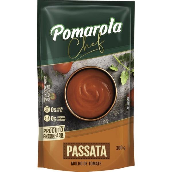 Molho de Tomate Pomarola Passata Pouch com 300g