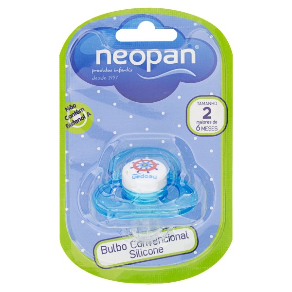 Encontraproduto.com.br - Neopan Chupeta Bico Convencional Nº 2 Cor Azul