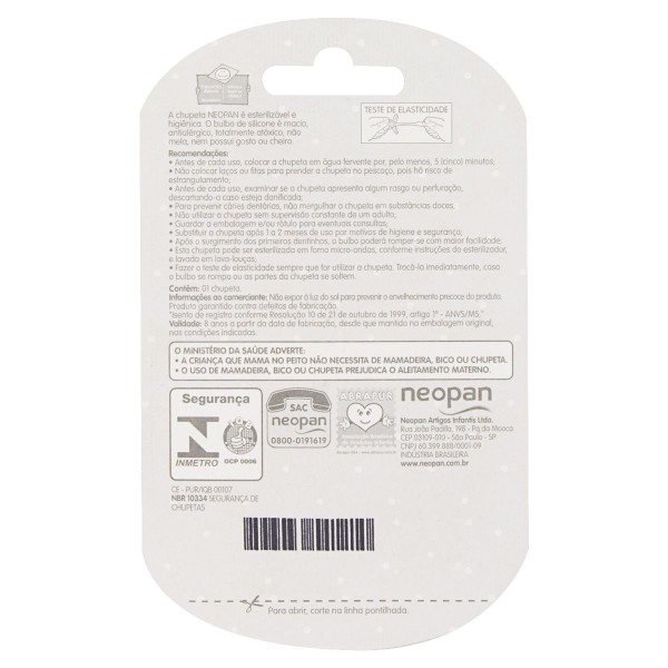 Encontraproduto.com.br - Neopan Chupeta Bico Convencional Nº 2 Cor Azul