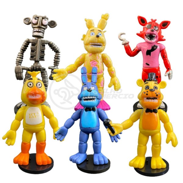 Encontraproduto.com.br - Kit 6 Bonecos Five Nights At Freddy S Action Figure Nº19