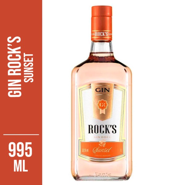 Encontraproduto.com.br - Gin Doce Sunset RockS Garrafa 995Ml