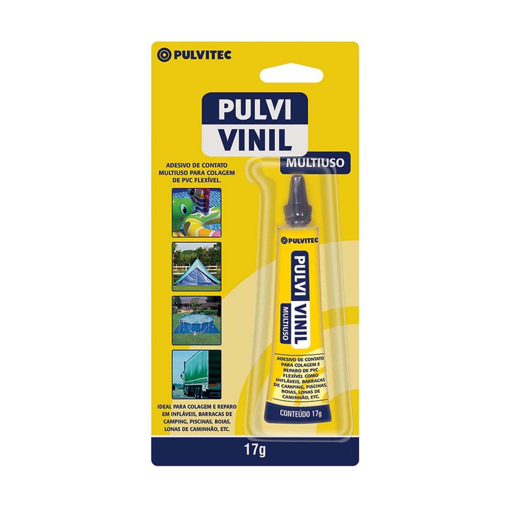 Adesivo de Contato Vinil Polyfort Incolor 17g Pulvitec