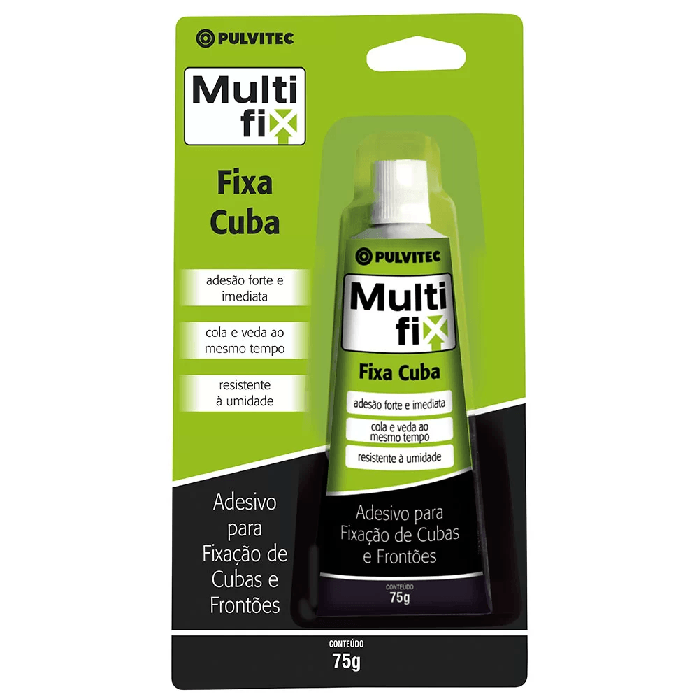 Adesivo de Montagem Polyfort Fixa Cuba Alumínio 75g Pulvitec
