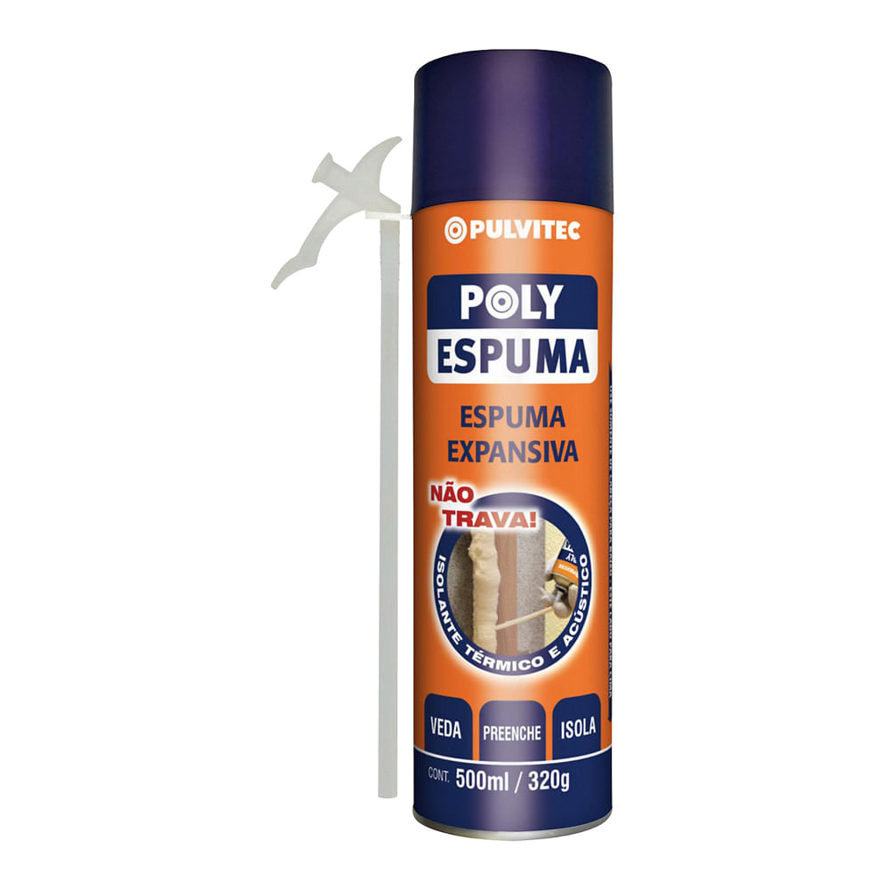 Encontraproduto.com.br - Espuma Expansiva Pulvitec Polyespuma 500 ML