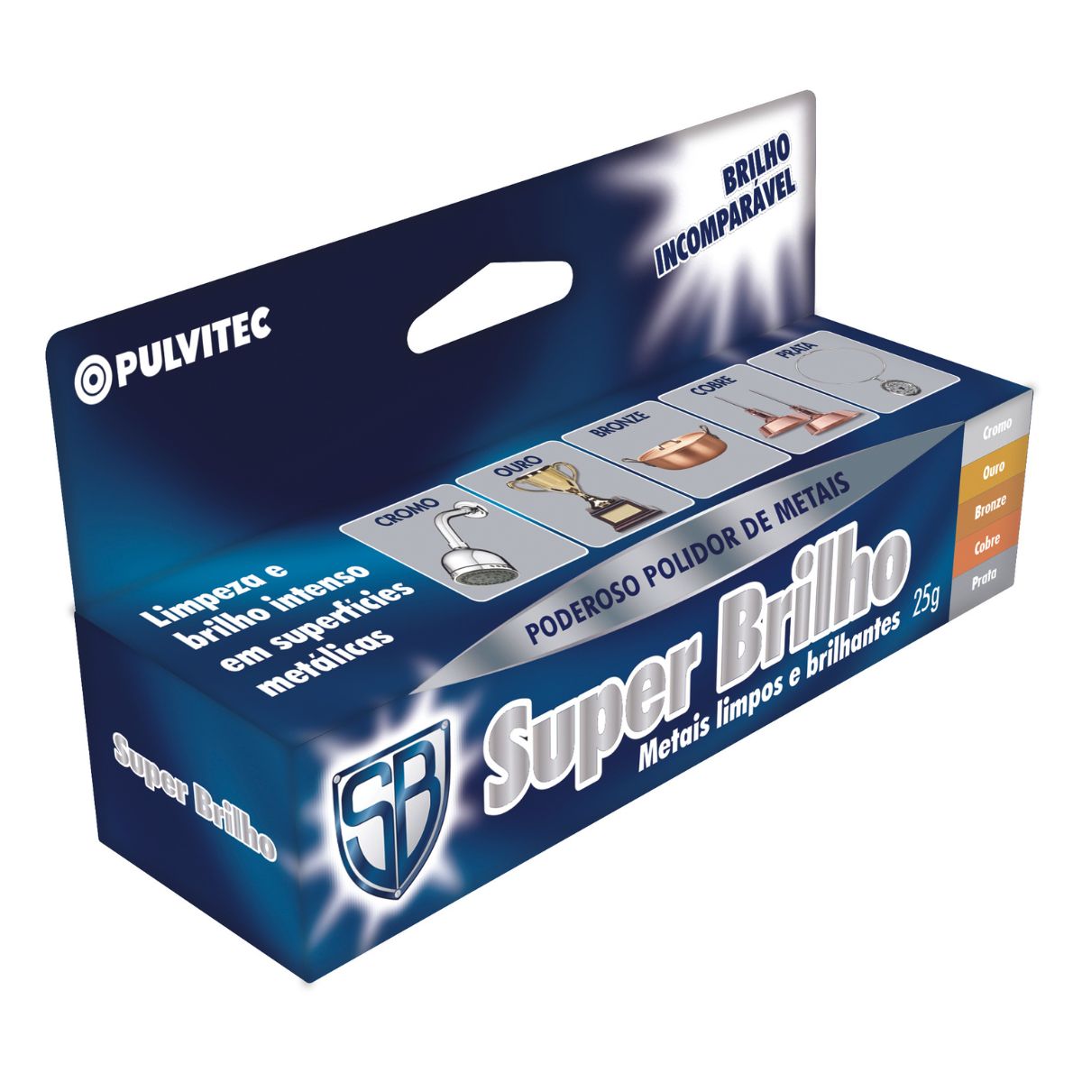 Polidor De Metais Super Brilho 25g Pulvitec
