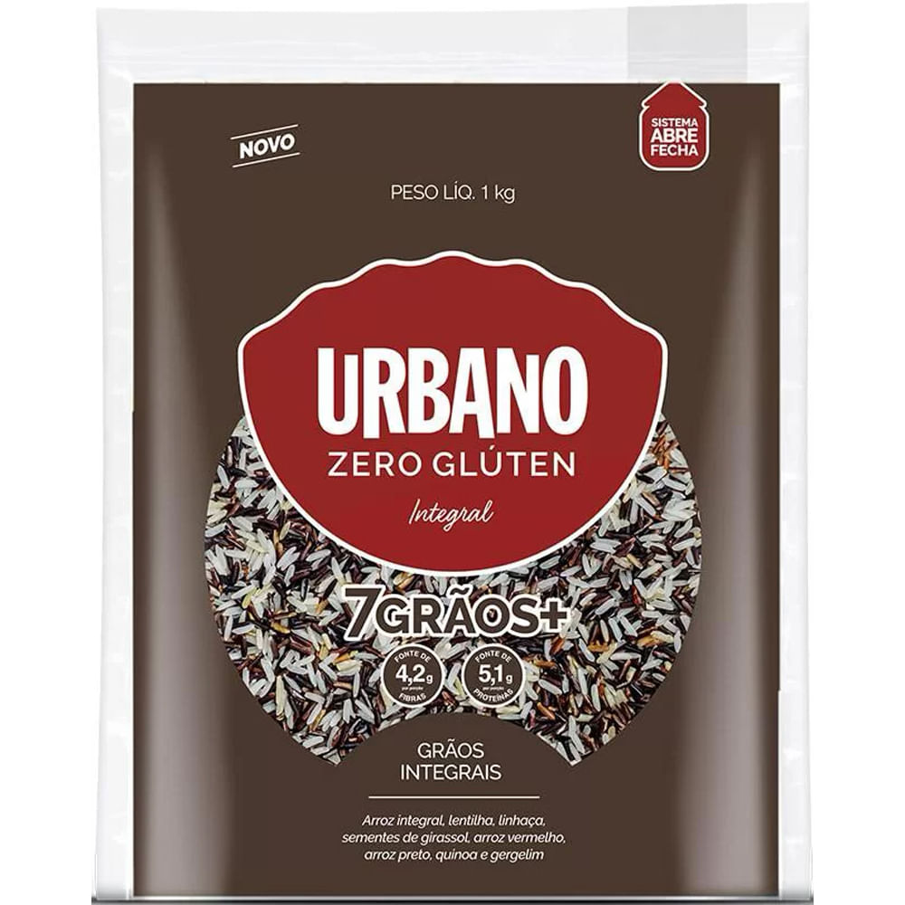 Encontraproduto.com.br - ARROZ INTEGRAL 7 GRAOS URBANO 1KG